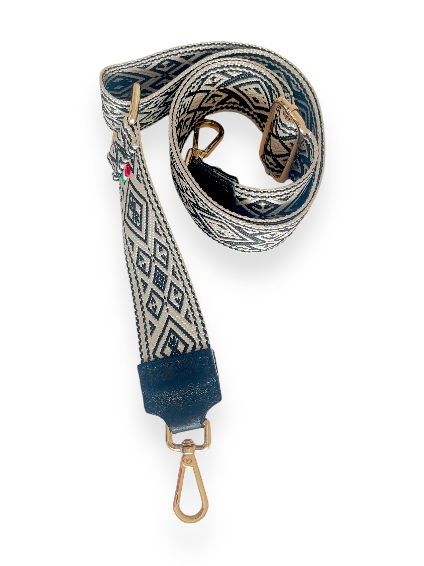 Italian Vibrant Strap - Black Leather Ends