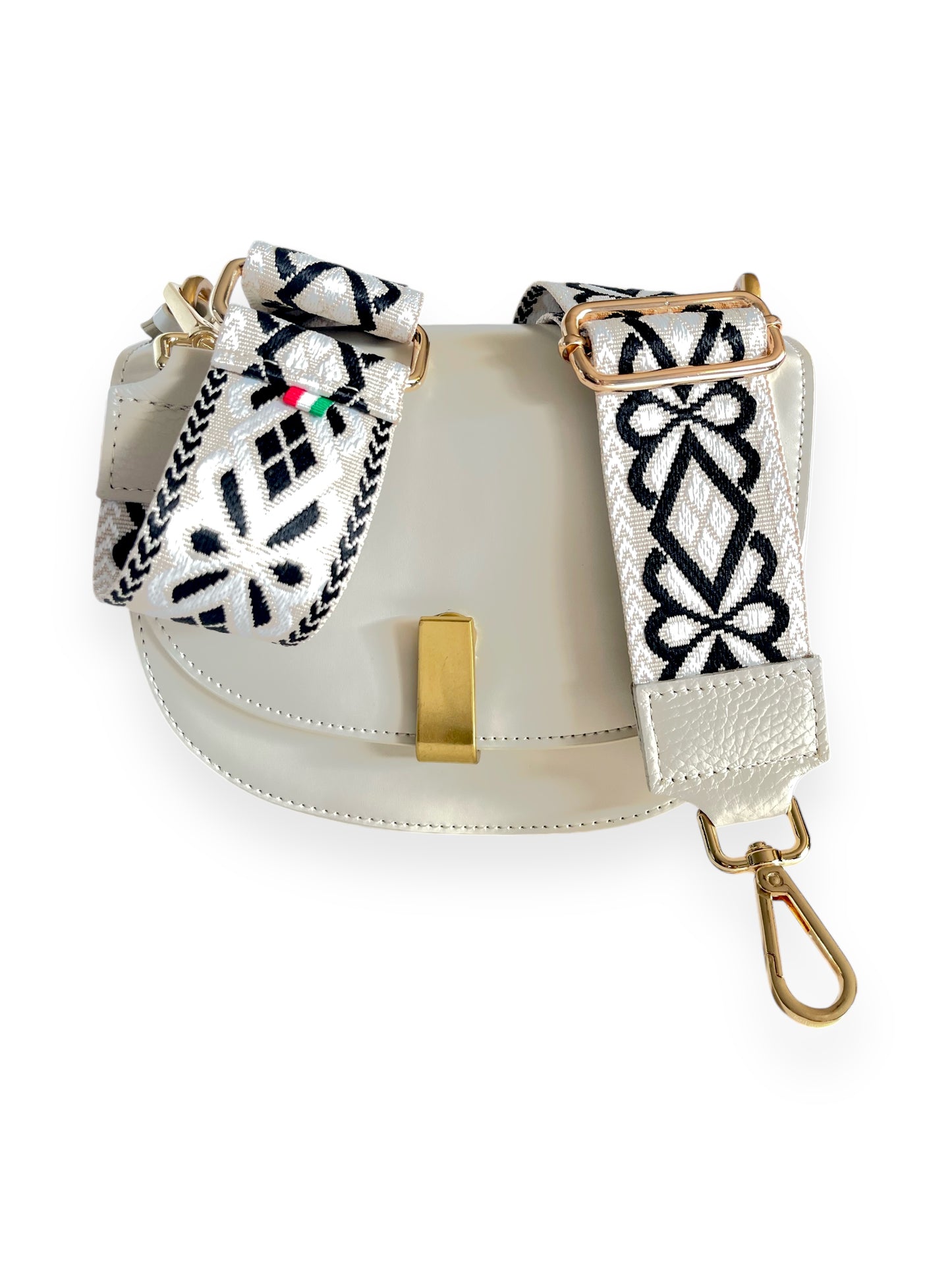 Italian Vibrant Strap - White Leather Ends