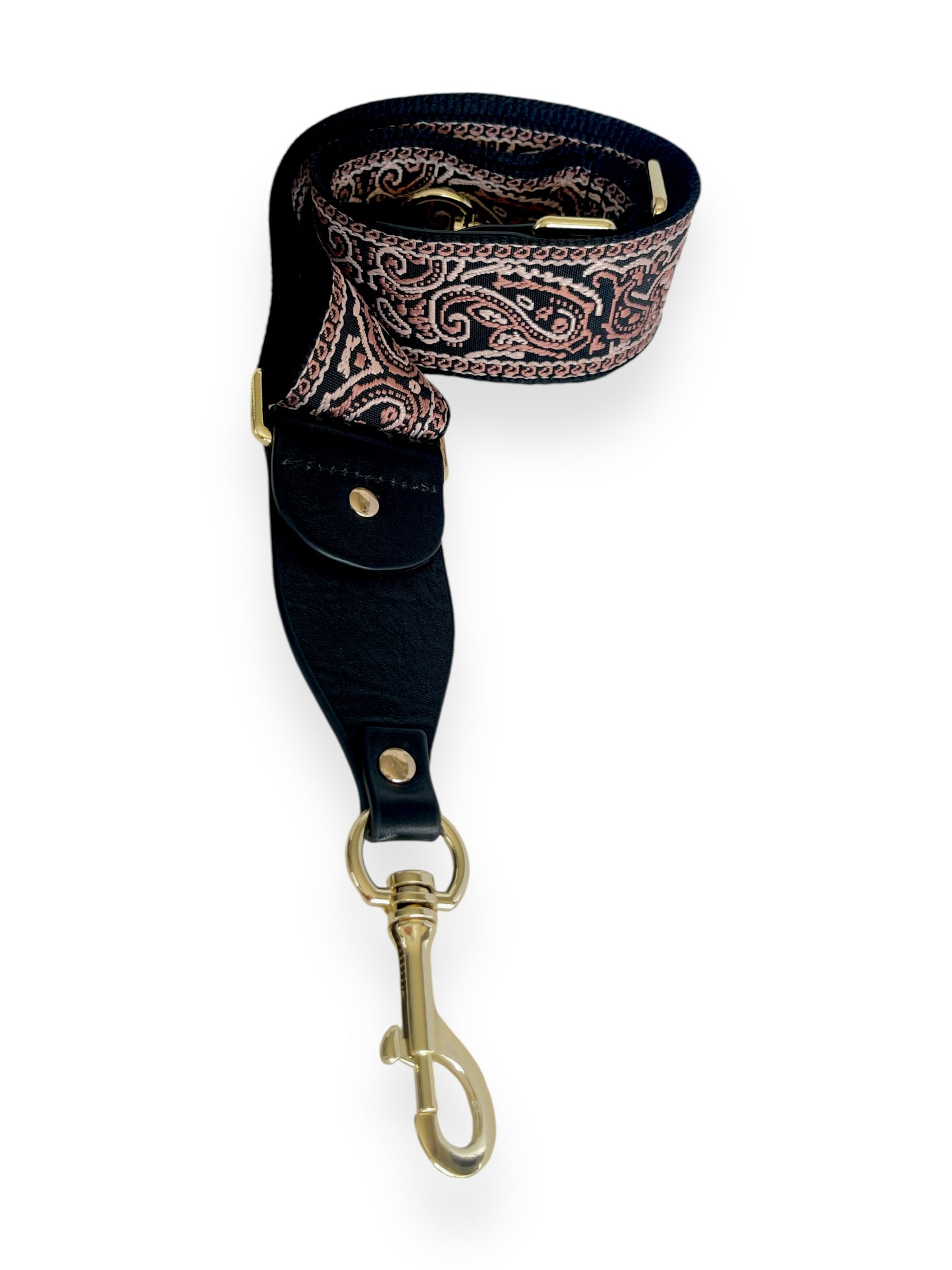 Correa Essence - Extremos de cuero marrón y negro